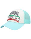 【送料無料】 ビラボン レディース 帽子 アクセサリー Women's White/Aqua Pitstop Trucker Snapback Hat White Aqua