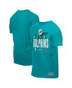 【送料無料】 ニューエラ メンズ Tシャツ トップス Men's Aqua Miami Dolphins 2025 NFL Training Camp T-Shirt Aqua