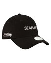 【送料無料】 ニューエラ レディース 帽子 アクセサリー Women's Black Seattle Seahawks Cece 9TWENTY Adjustable Hat Black