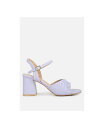 【送料無料】 ロンドンラグ レディース サンダル シューズ nicholas pleated strap block heel sandals Lilac(4)