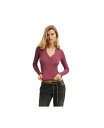 【送料無料】 コットンオン レディース ニット・セーター アウター Women's Ryan Henley Long Sleeve Rich plum