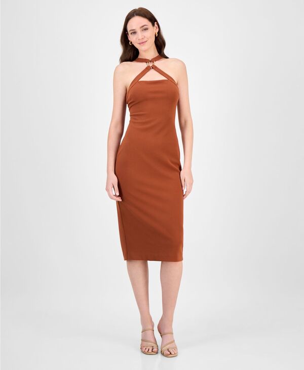 レイチェル ロイ レディース トップス ワンピース RACHEL Rachel Roy Women's Ambra Halter Midi Dress Rust