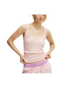 【送料無料】 コットンオン レディース シャツ トップス Women's Rib Lace Ruched Tank Tender touch pink