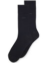 【送料無料】 ヒューゴボス メンズ 靴下 アンダーウェア Men's Egyptian-Cotton Blend Two-Pack Socks Dark Blu...
