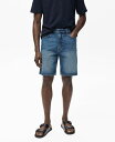 【送料無料】 マンゴ メンズ ハーフパンツ・ショーツ ボトムス Men's Regular-Fit 9" Denim Shorts Dark Blue