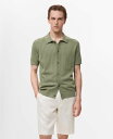 【送料無料】 マンゴ メンズ ハーフパンツ・ショーツ ボトムス Men's Slim-Fit Linen Bermuda Shorts Off White