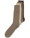 【送料無料】 カルバンクライン メンズ 靴下 アンダーウェア 4-Pack Patterned Dress Socks Khaki/Green