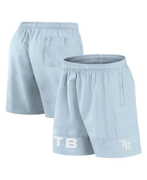 ファナティクス メンズ 水着 ハーフパンツ・ショーツ ショートパンツ Fanatics Men's Light Blue Tampa Bay Rays Elements Swim Shorts Light Blue ブルー