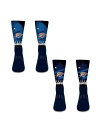【送料無料】 スターター メンズ 靴下 アンダーウェア Men's and Women's 2-Pack Oklahoma City Thunder 2025 NBA Finals Champions Blackout Crew Socks Set Navy