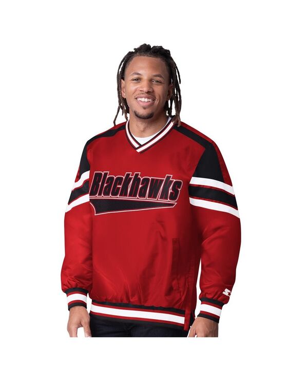 ReVida ŷԾŹ㤨֥   㥱åȡ֥륾 Vͥå 㥱å Starter Men's Red Chicago Blackhawks Reliver I V-Neck Pullover Jacket Red åɡפβǤʤ27,480ߤˤʤޤ