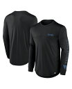 【送料無料】 ファナティクス メンズ Tシャツ トップス Men's Black Tennessee Titans Blackout Long Sleeve T-Shirt Black