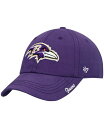 【送料無料】 47ブランド レディース 帽子 アクセサリー Women's Purple Baltimore Ravens Miata Clean Up Secondary Adjustable Hat Purple