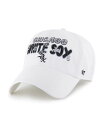 【送料無料】 47ブランド レディース 帽子 アクセサリー Women's White Chicago White Sox Flower Power Clean Up Adjustable Hat White