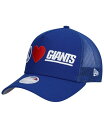 【送料無料】 ニューエラ レディース 帽子 アクセサリー Women's Royal New York Giants Peace Love Trucker 9FORTY Adjustable Hat Royal