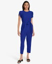 【送料無料】 カルバンクライン レディース ジャンプスーツ トップス Women's Short-Sleeve Tapered Jumpsuit Ultrama...
