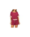 【送料無料】 タハリ レディース ナイトウェア アンダーウェア Women's 2 Piece Cooling Short Sleeve Top and Sho...