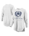 【送料無料】 プレスボックス レディース パーカー・スウェット アウター Women's Heather Gray Notre Dame Fighting Irish Field Day Melange Poncho Pullover Sweatshirt Heather Gray