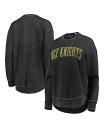 【送料無料】 プレスボックス レディース パーカー・スウェット アウター Women's Black Distressed UCF Knights Vintage-Like Wash Pullover Sweatshirt Black