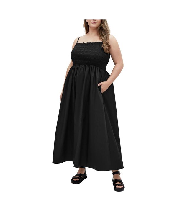 シティーシック レディース トップス ワンピース マキシワンピース プラスサイズ マキシ CITY CHIC Plus Size Jolie Maxi Dress Black ..