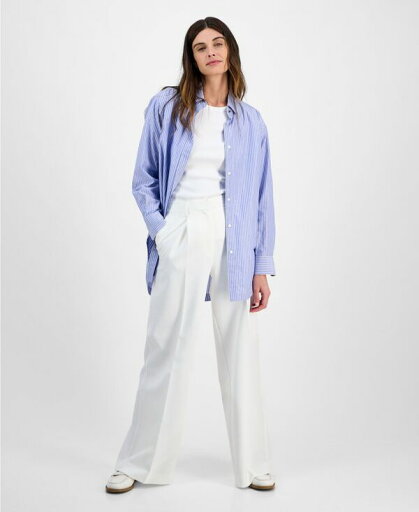 【送料無料】 ボス オレンジ レディース カジュアルパンツ ボトムス Women's High-Rise Wide-Leg Pants Soft Cream 【送料無料】 ボス オレンジ レディース カジュアルパンツ ボトムス Women's High-Rise Wide-Leg Pants Soft Cream