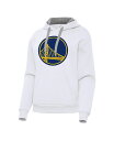 【送料無料】 アンティグア レディース パーカー・スウェット アウター Women's White Golden State Warriors Victory ...