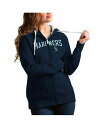 【送料無料】 アンティグア レディース パーカー・スウェット アウター Women's Navy Seattle Mariners Team Logo Vict...