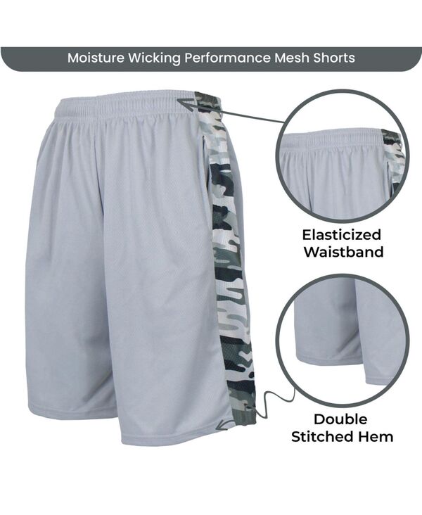 ギャラクシーバイハルビック レディース ボトムス ハーフパンツ・ショーツ メッシュ ショートパンツ Galaxy By Harvic Women's Loose Fit Moisture Wicking Performance Quick Dry Mesh Shorts With Side Block Design Silver シルバー