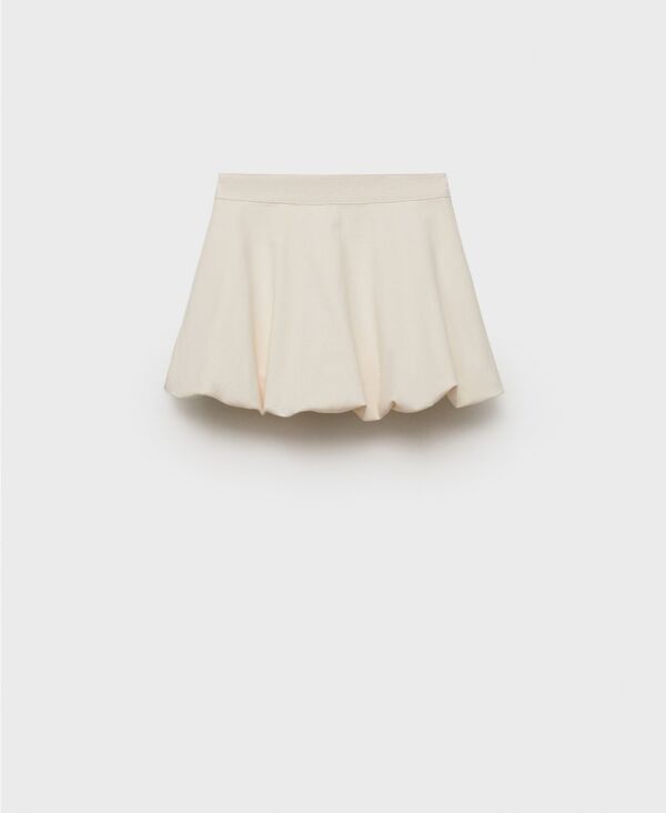 【送料無料】 マンゴ レディース スカート ボトムス Women's Mini Balloon Skirt Off White