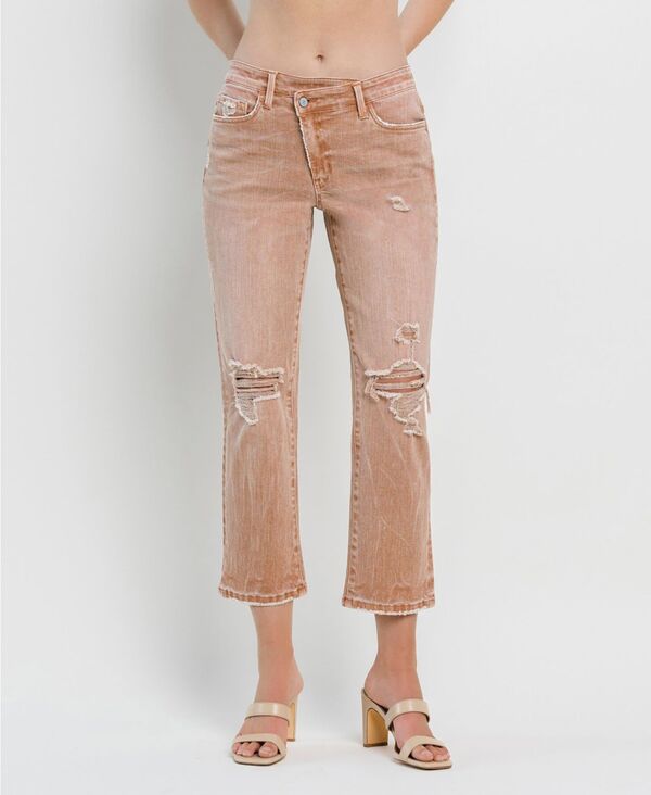 ReVida ŷԾŹ㤨֥ե饤󥰥󥭡 ǥ ܥȥॹ ǥ˥ѥ  Flying Monkey Women's High Rise Crossover Straight Jeans Cafe brown ֥饦פβǤʤ27,980ߤˤʤޤ