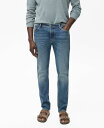 【送料無料】 マンゴ メンズ デニムパンツ ボトムス Men's Jan Slim-Fit Faded Medium-Wash Jeans Medium Blue