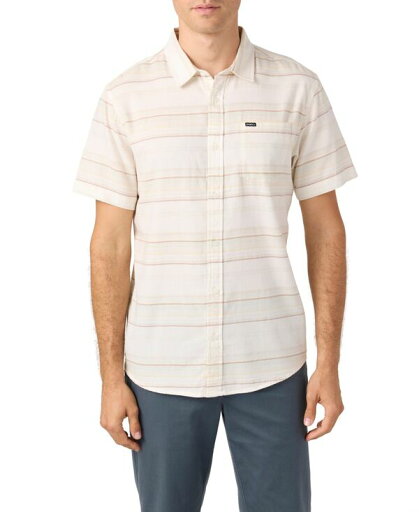 【送料無料】 オニール メンズ シャツ トップス Men's Seafaring Stripe Stretch Shirt White 【送料無料】 オニール メンズ シャツ トップス Men's Seafaring Stripe Stretch Shirt White