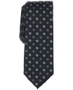 【送料無料】 バースリー メンズ ネクタイ アクセサリー Men's Argyle Floral Medallion Tie Black