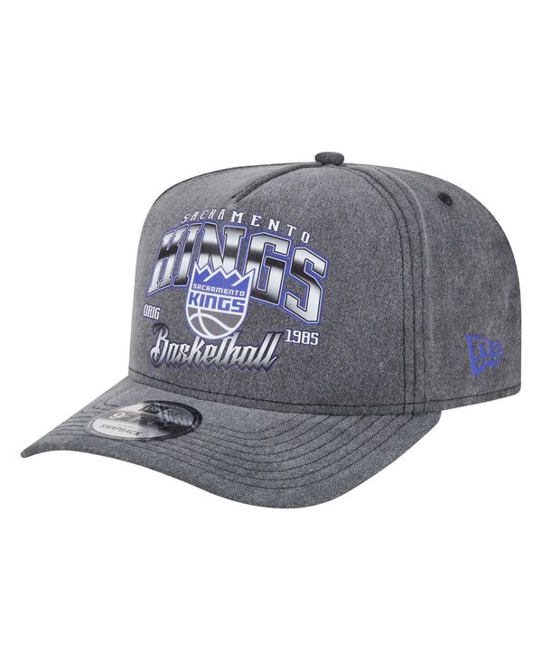 ˥塼  ꡼ ˹ New Era Men's Charcoal Sacramento Kings Throwback Washed Pre...