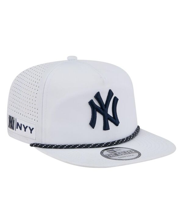 ˥塼  ꡼ ˹ New Era Men's White New York Yankees Perforated Golfer Snapb...