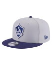 【送料無料】 ニューエラ メンズ 帽子 アクセサリー Men's Gray LA Galaxy Color Pack Two-Tone 9FIFTY Snapback Hat Gray