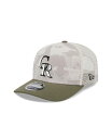 【送料無料】 ニューエラ メンズ 帽子 アクセサリー Men's Light Beige/Olive Colorado Rockies 2025 Armed Forces Day 9SEVENTY Adjustable Hat Light Beige Olive