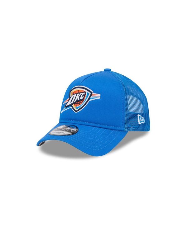 ニューエラ メンズ アクセサリー 帽子 ロゴ New Era Men's Blue Oklahoma City Thunder Core Logo Foam F...