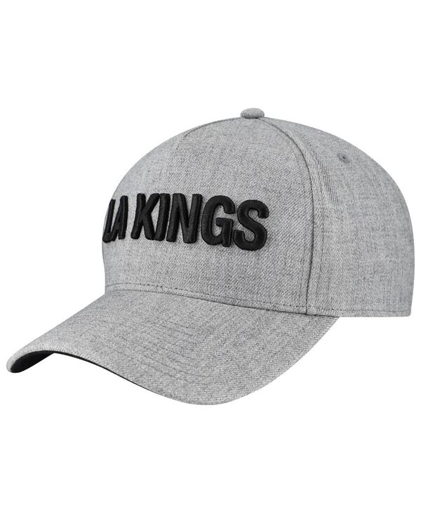 ファナティクス メンズ アクセサリー 帽子 レザー Fanatics Men's Heather Gray Los Angeles Kings Elements...