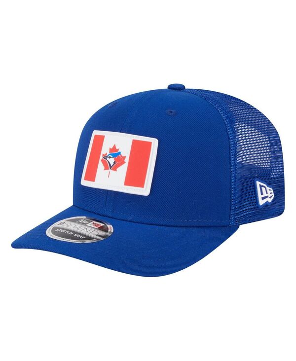 ニューエラ メンズ アクセサリー 帽子 New Era Men's Royal Toronto Blue Jays Flag 9SEVENTY COOLERA ...