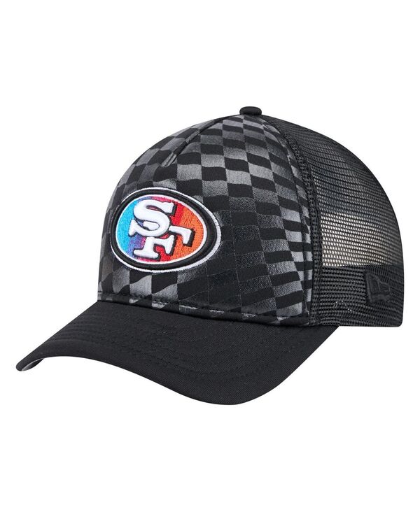 ˥塼  ꡼ ˹ New Era Men's Black San Francisco 49ers Gradient 9FORTY Adju...