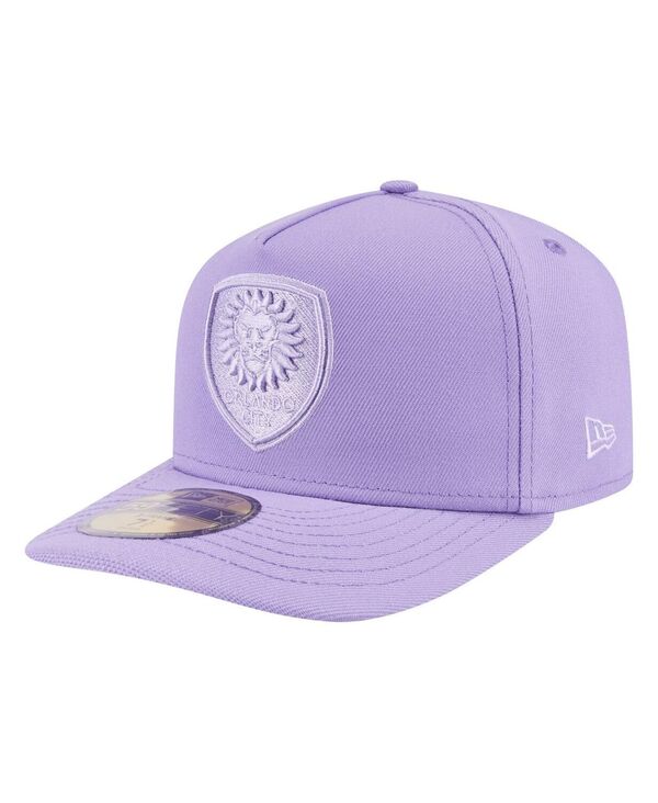 ニューエラ メンズ アクセサリー 帽子 New Era Men's Purple Orlando City SC Color Pack A-Frame 59FI...