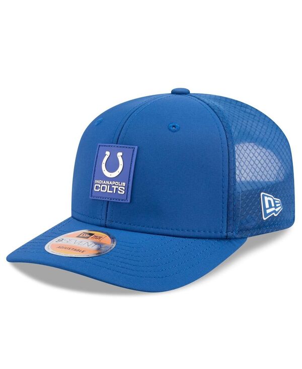 ReVida ŷԾŹ㤨֥˥塼  ꡼ ˹ New Era Men's Royal Indianapolis Colts 2025 Sideline 9SEVENTY Trucker Adjustable Hat RoyalפβǤʤ12,980ߤˤʤޤ