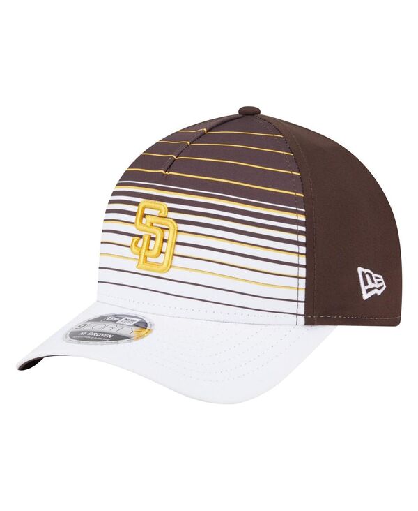 ニューエラ メンズ アクセサリー 帽子 New Era Men's Brown San Diego Padres Gradient 9FORTY M-Crown...