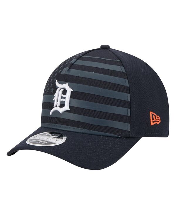 ˥塼  ꡼ ˹ New Era Men's Navy Detroit Tigers American Flag 9FORTY M-Cro...