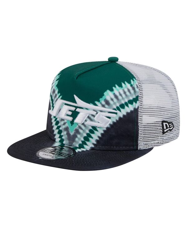 ニューエラ メンズ アクセサリー 帽子 New Era Men's Green/Black New York Jets Throwback Dye Golfer...