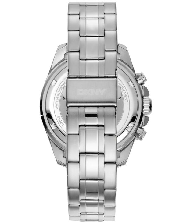 【送料無料】 ダナ キャラン ニューヨーク メンズ 腕時計 アクセサリー Men's Central Park Chronograph Stainless Steel Bracelet Watch 42mm Silver