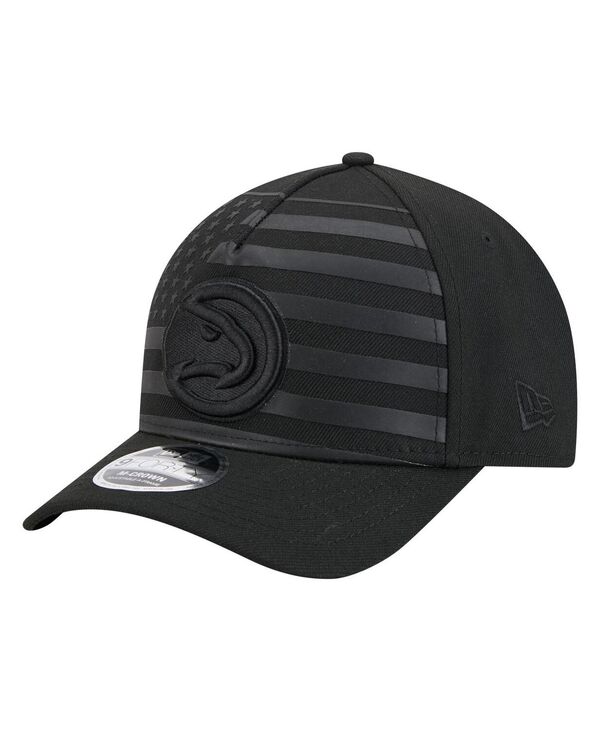 ニューエラ メンズ アクセサリー 帽子 New Era Men's Black Atlanta Hawks Game Day Flag A-Frame 9FOR...