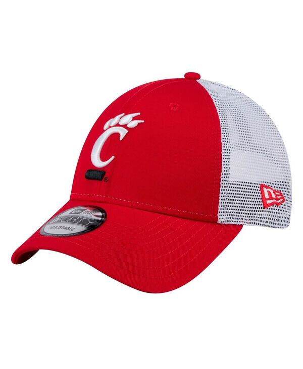 ニューエラ メンズ アクセサリー 帽子 New Era Men's Red Cincinnati Bearcats Trucker 9FORTY Adjusta...