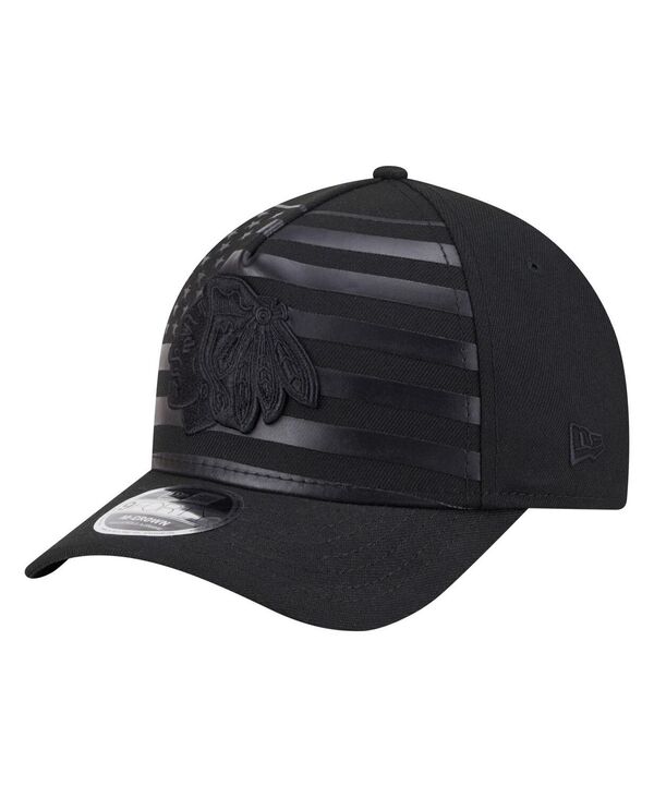 ˥塼  ꡼ ˹ New Era Men's Black Chicago Blackhawks Game Day Stealth Flag...