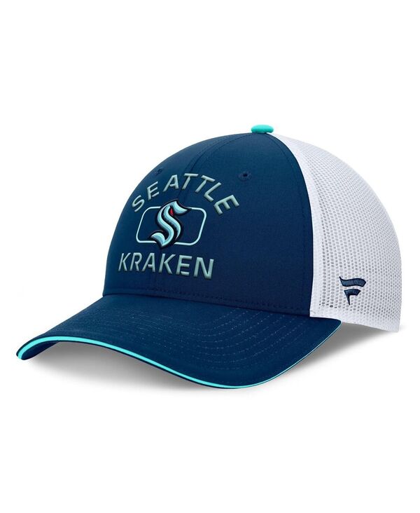եʥƥ  ꡼ ˹ Fanatics Men's Deep Sea Blue/White Seattle Kraken Authenti...